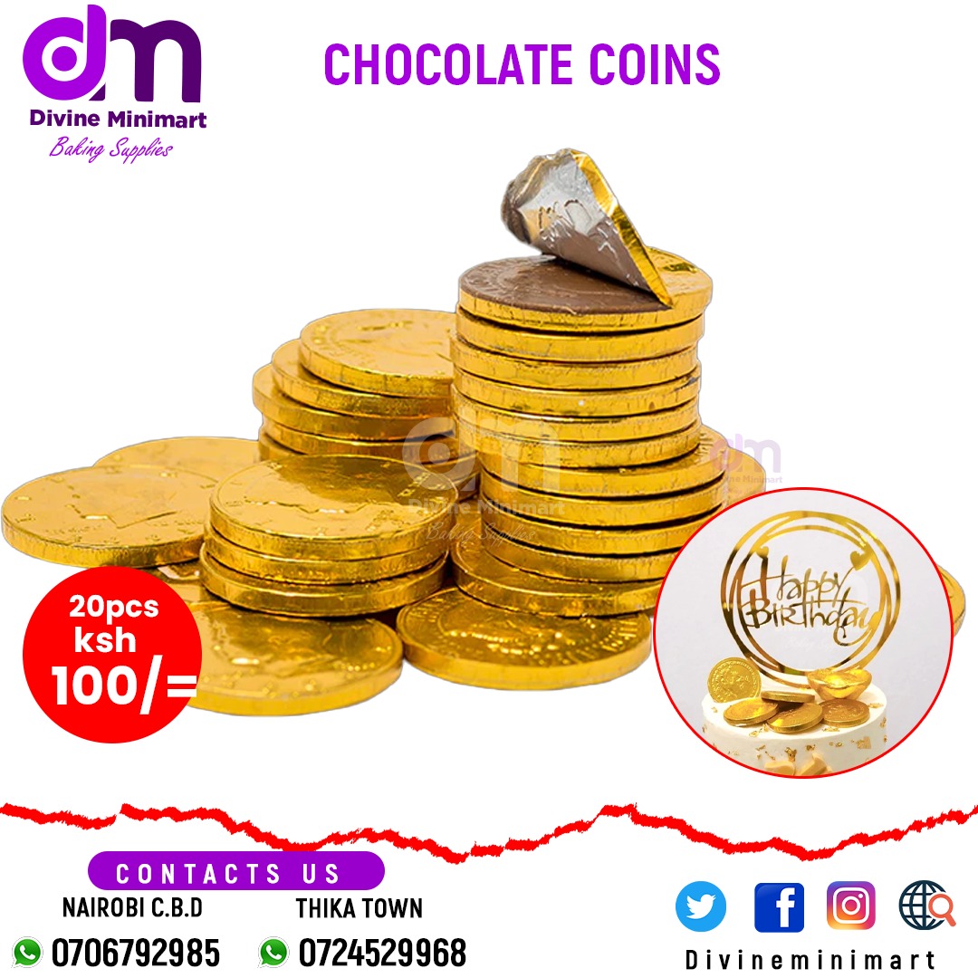 Gold Chocolate Coins Divine MiniMart Kenya Kenya