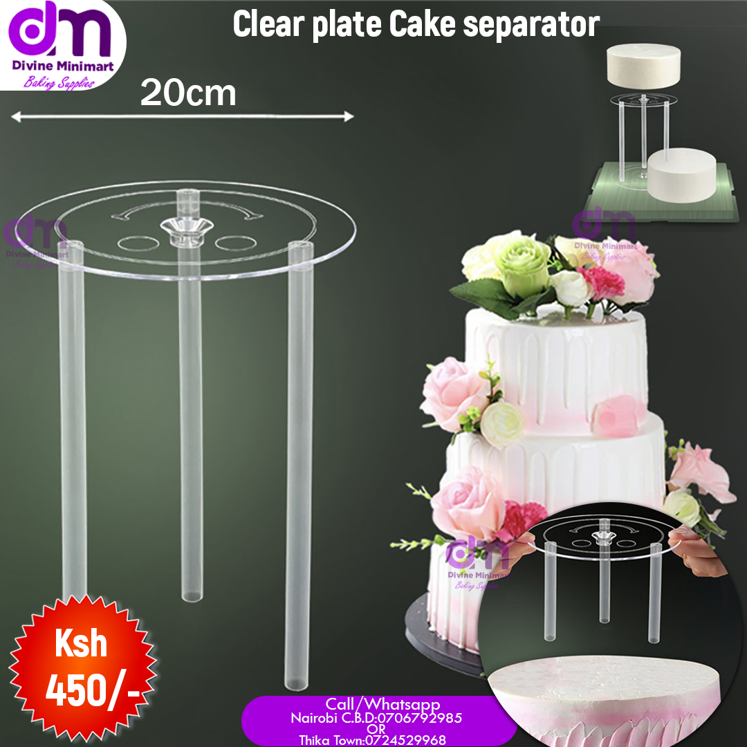 Clear Plate Cake Separator | Divine MiniMart Kenya Kenya