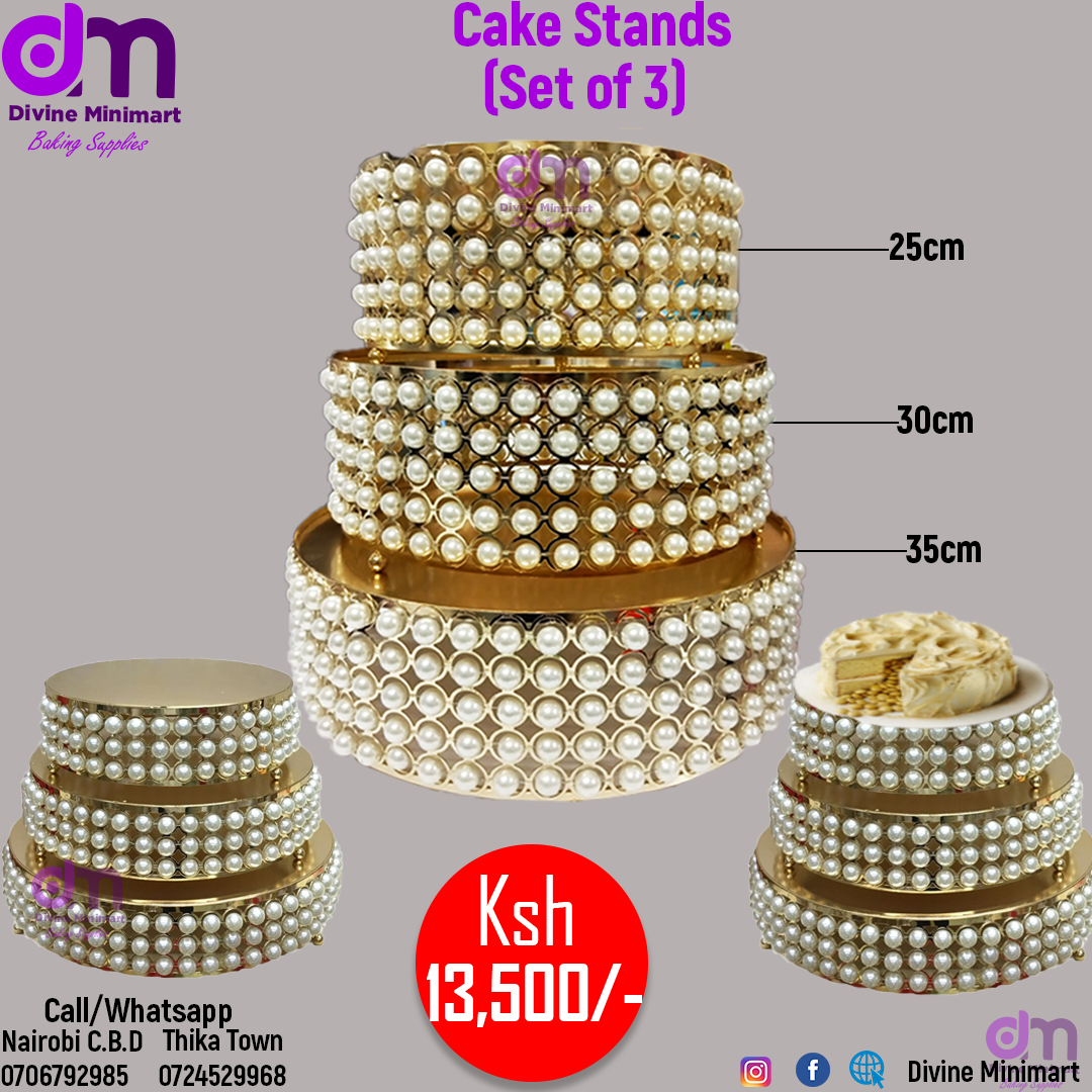 Pearl Cake Stands Divine MiniMart Kenya