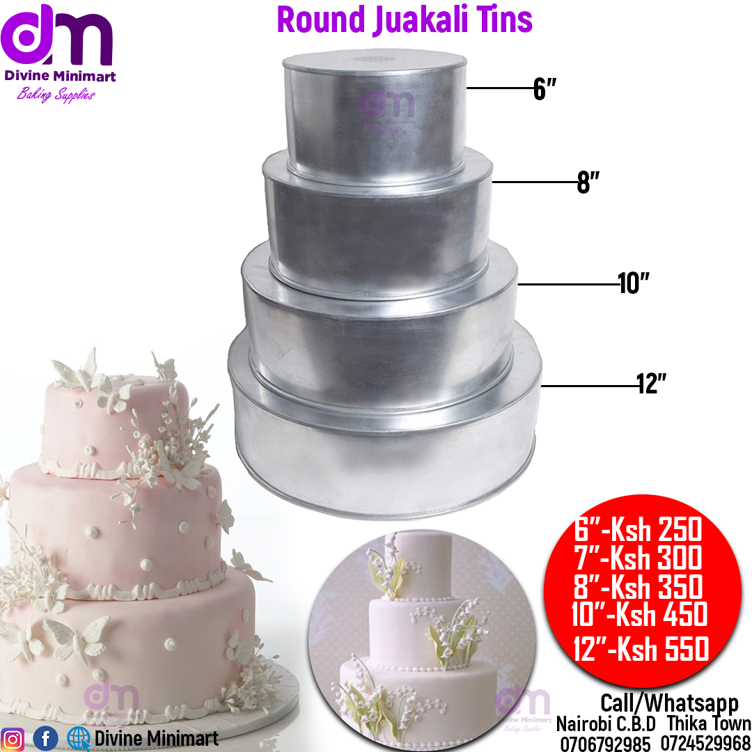 Round Jua kali Cake Tins Divine MiniMart Kenya