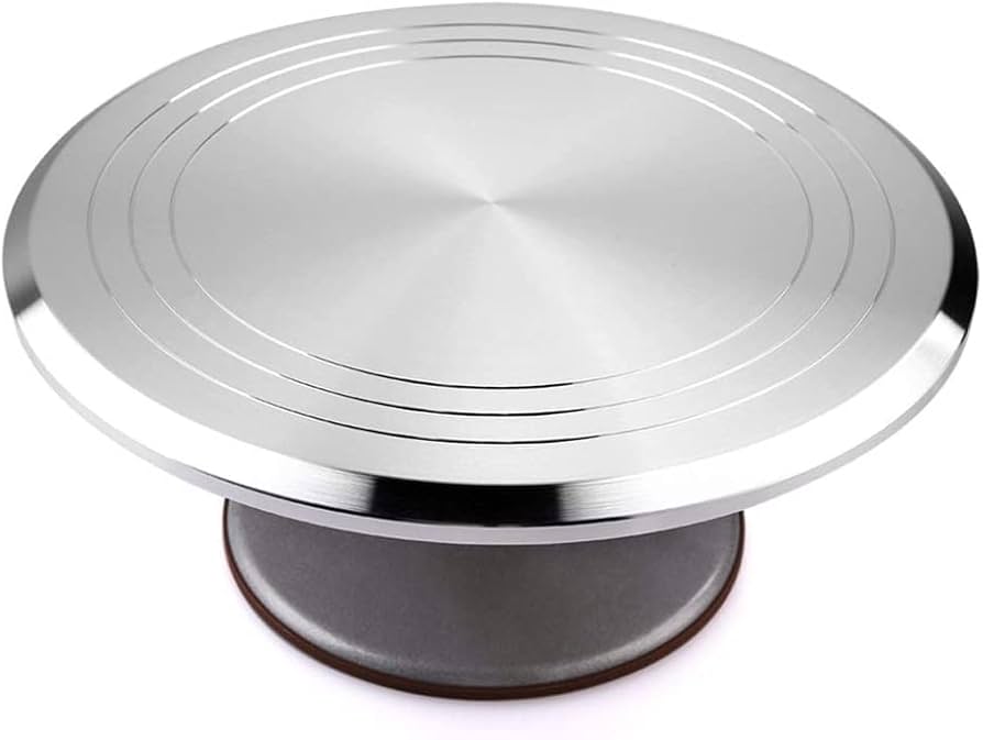 Durable Cake Stainless Steel Turntable (10inch-12inch) | Divine ...